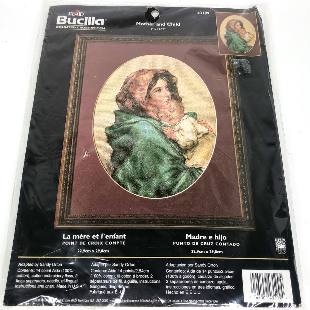 Bucilla Mother and Child NOS 43199 Factory Sealed
